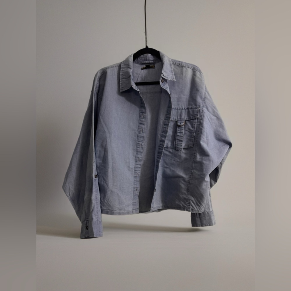 Casual Denim Button Down Shirt